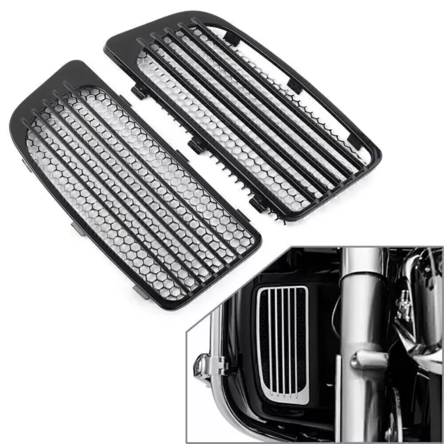 Lower Fairing Radiator Screen Guard Grills Fit Harley Road Glide 2014 - 20 Black