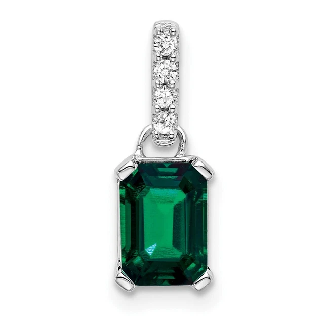 925 Sterling Silber Halskette Mit Mond & Rose Anhänger – Geburtsstein Smaragd, Verstellbar, Geschenk Für Frauen