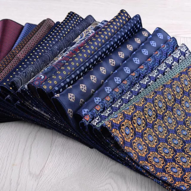 Colorful Floral Paisley handkerchief - Pocket Square Hanky Men Fashion Accessory