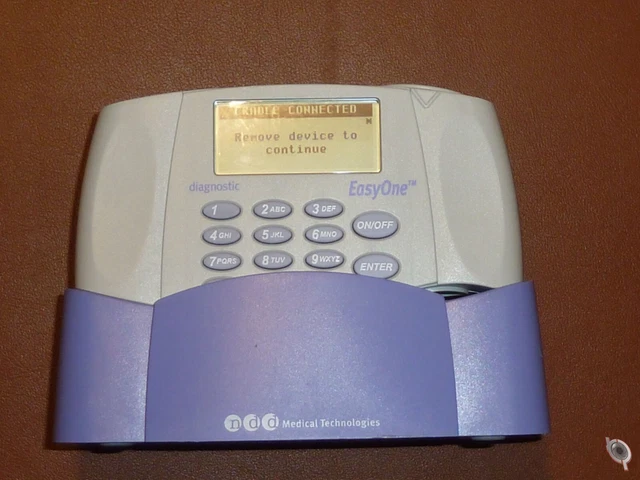 NDD Easyone 2001 Spirometer Diagnostic System & Cradle Dock