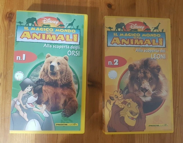 VHS DISNEY IL Magico Mondo Degli Animali 1+2 Alla Scoperta Degli Orsi Dei Leoni EUR 4,50 VHS DISNEY IL Magico Mondo Degli Animali 1+2 Alla Scoperta Degli Orsi Dei Leoni EUR 4,50
