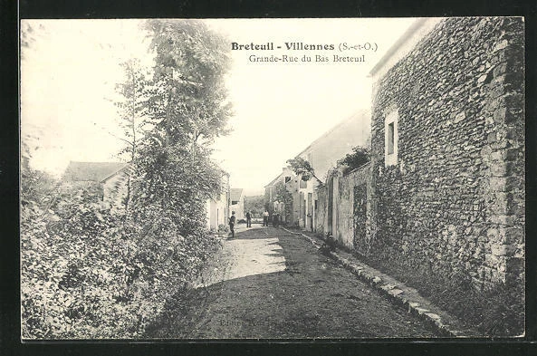 CPA Breteuil-Villennes, Grande-Rue du Bas Breteuil, street view
