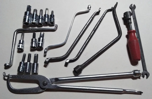 Snap On Tools 20pc Brake Service Set Lot MAC KD SOCKET TORX HEX WRENCH spring