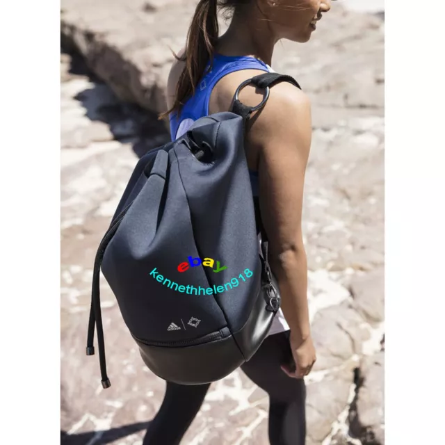 Adidas Canvas Shopper Bag Sack Shoulder Strap Bag Casual Bag Black Nwt GT4785