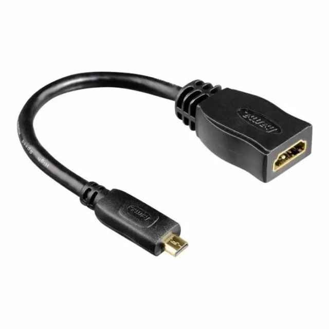 Cable Adaptateur HDMI - HDMI (F) pour HDMI micro (M) - 10 cm - HAMA - NEUF