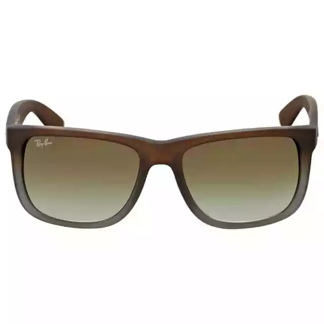 Ray Ban Justin Classic Green Gradient Square Men's Sunglasses RB4165 854/7Z 55