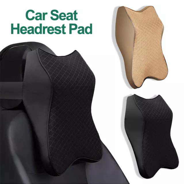 Car Seat Headrest Pad Memory Foam Pillow Head Neck Rest Support Cushion Mat