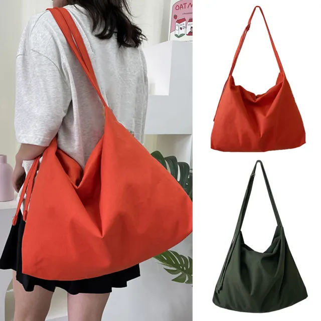 Large Capacity Shoulder Bag Messenger Tote Bags Crossbody Handbag Solid Ladies