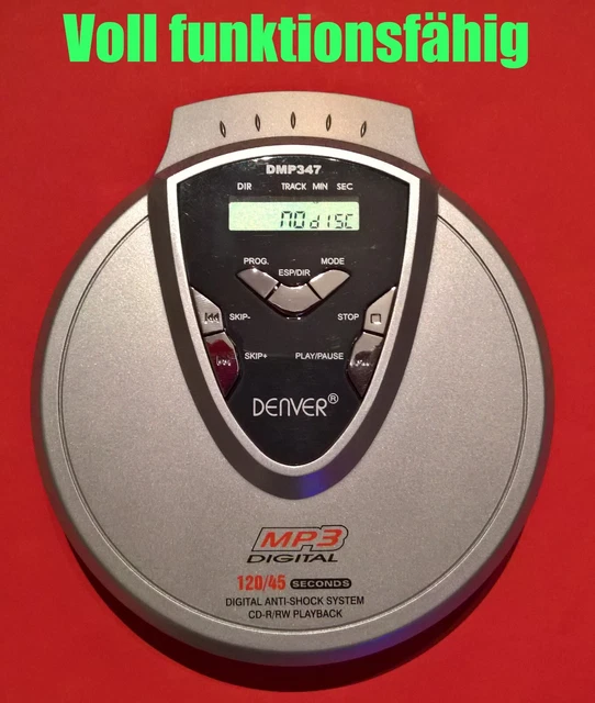 DENVER Tragbarer CD Player DMP347 DIGITAL ANTI SHOCK SYSTEM 2