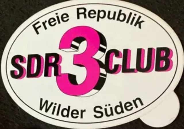 SDR 3 CLUB - Freie Republik - Wilder Süden - Aufkleber / Sticker - Sammlerstück