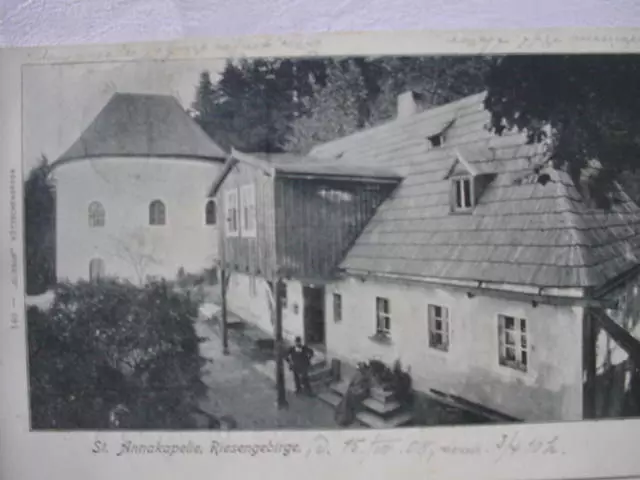 12141 AK Forsthaus St. Anna Kapelle Riesengebirge b. Arnsdorf 1908