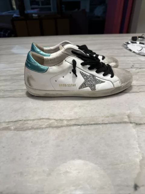 Golden Goose DB Leather/ Suede Toe Superstar Sneakers RARE Womens Eu 38