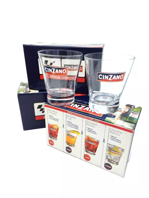 Cinzano , Set Coppia Di Bicchieri Pubblicitari