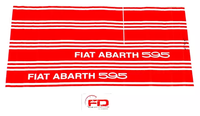 Kit Adesivi Laterali Abarth 595 Fiat 500 Epoca