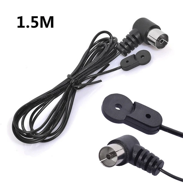 F Connector Socket To IEC Coax Socket, 75 Ohm - Antenna CATV TV FM PAL Female Jack RF Adapter DVB-T Male Plug Type Jack, Antenna Coaxial - Pack Of 2