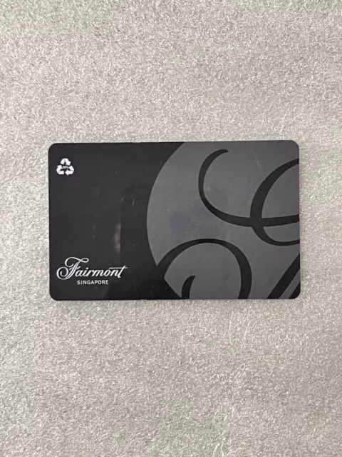 Singapore 🇸🇬 Fairmont Hotel HOTEL ROOM KEY CARD Gold Member GoodCondition.