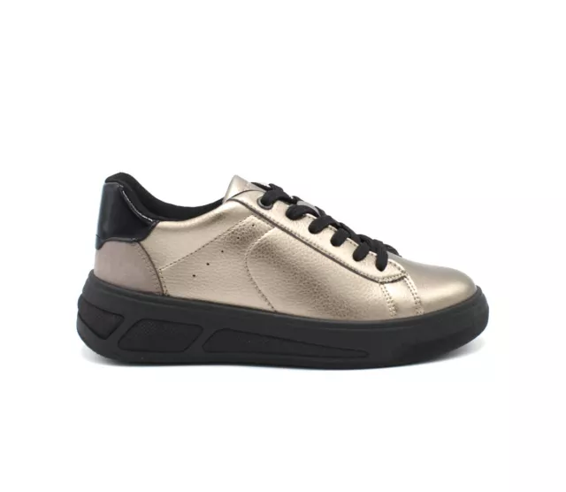 GEOX SCARPE DA donna sneakers con zeppa platform in pelle invernali stringate EUR 109 90 PicClick IT