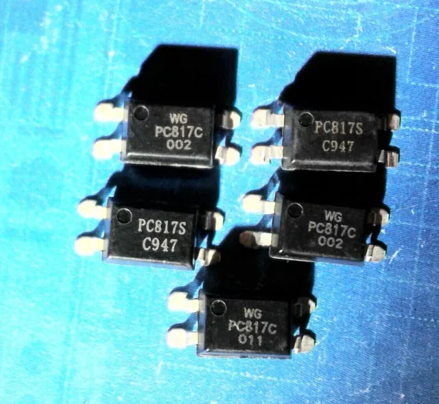 10-20-Stück PC817  1-Kanal Optokoppler, Optocoupler  SMD-4