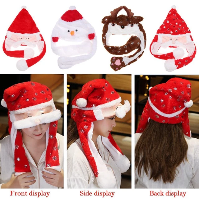 Noël Cadeaux Chapeau d&#39;élan Casquette Airbag Couvre-chefs Bonnet de Noel