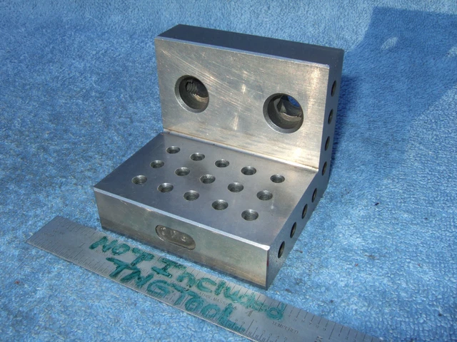 Angle Plate 3X3 Inch Machinist Toolmaker Watchmaker Hard Grind Fixture Inspect!!