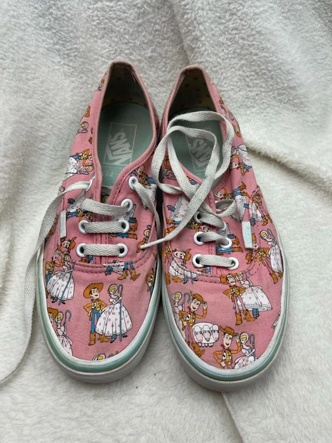 RARE DISNEY VANS Toy Story low shoes Pink Size UK 5 56.99