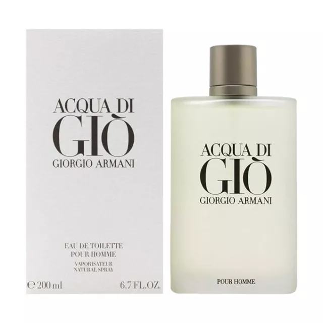 Giorgio Armani Acqua Di Gio 6.7oz / 200ml Men's Eau de Toilette Spray Brand New