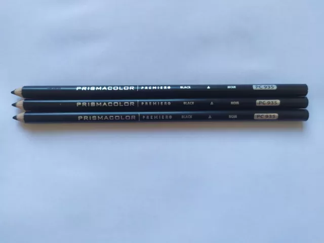 Prismacolor Premier Colored Pencils Black Pc935  Pack Lot 3 Units