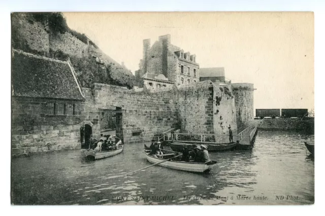 CPA - Carte postale -FRANCE - Mont-Saint-Michel- Entrée à marée haute  (CPV224)