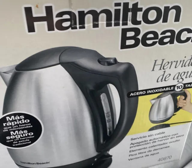 Best Buy: Hamilton Beach 10-Cup Electric Kettle Stainless-Steel 40870