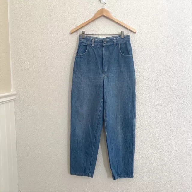 Vintage 1980s High Waisted Mum Jeans Made in Australia Rigid 100% Cotton Sz 10