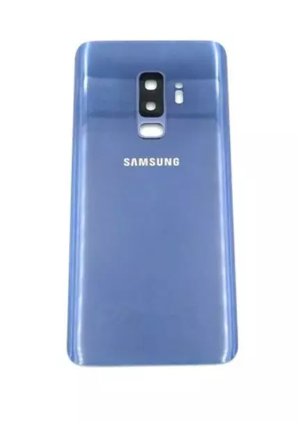 Samsung Galaxy S9+ G965 Coral Blue Glass Battery Cover Silver G965F Blue