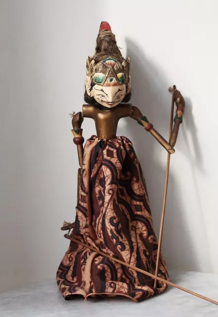 Old wayang golek rod puppet, Java, Indonesia