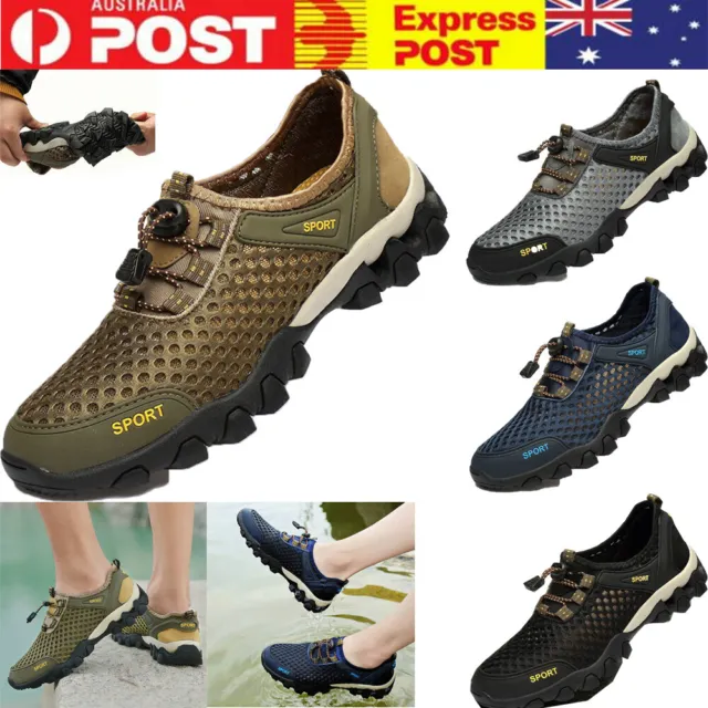 Men's Aqua-Shoes Outdoor Sports Water Shoes Non Slip Breathable Aqua-Hiking Shoe