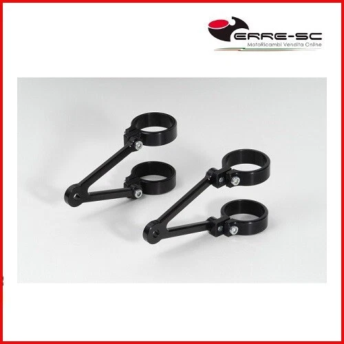 Supporti Faro Moto In Alluminio Per Forcelle 56-57mm, Staffe Fari CNC, Pinze Porta Fari Con Attacchi Frecce 10mm - 2