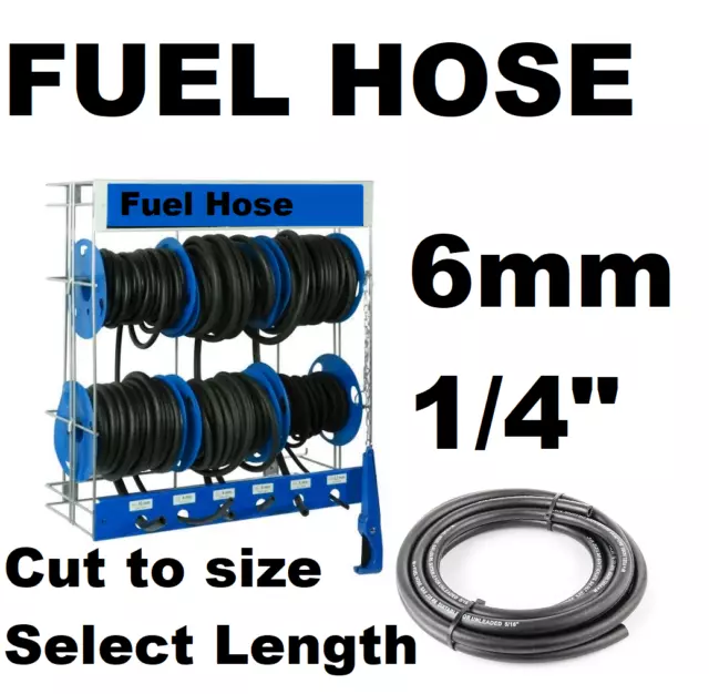 E10 FUEL HOSE 6mm ID SAE J30 R6 1/4 Fuel Injection Rubber Pipe Nitrile NBR Tube