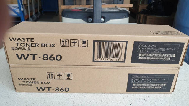 2x Genuine Kyocera WT-860 Waste Toner Box Brand New See Photos