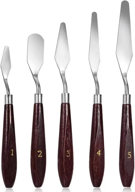 Spachtel - 5 Stück Ol Malen Spachteln Malmesser Set, Spachtel Messer Malerspacht