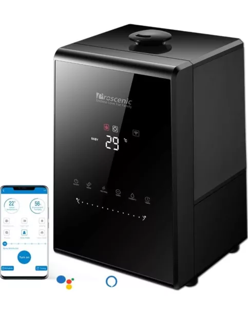 proscenic 808C Humidifier for Bedroom 5.3L, App and Alexa Control, 360° Warm. C1