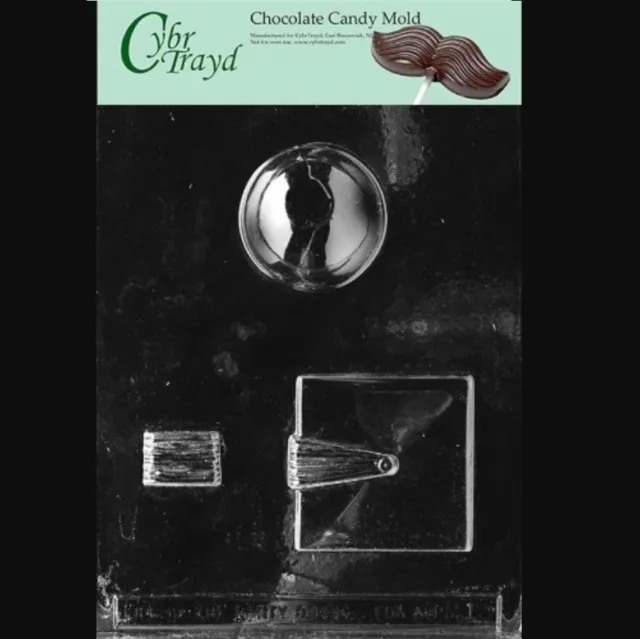 Graduation Cap Chocolate Candy Mold Mortarboard CybrTrayd 3D
