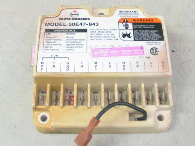 White Rodgers 50E47-843 Universal HSI Ignition Furnace Control Module "D"