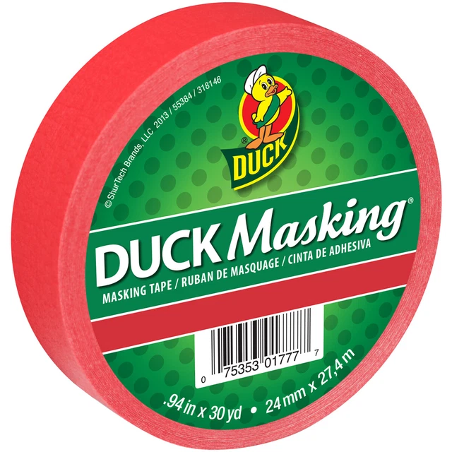 Cinta de enmascaramiento de pato 0,94"X30yd-rojo -DMT10-40818