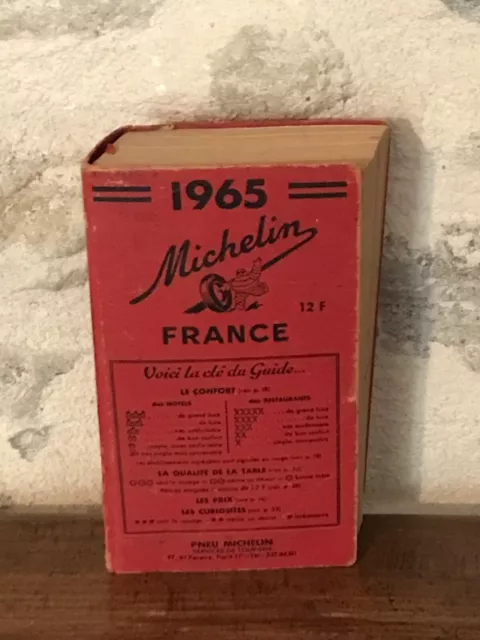 Guide "MICHELIN" rouge FRANCE, 1965