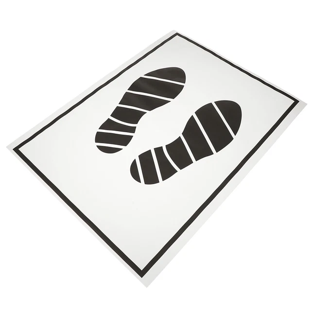 50 Pcs Tapis De Sol Bloc Papier Jetable Revêtement De Sol Étanche Étage