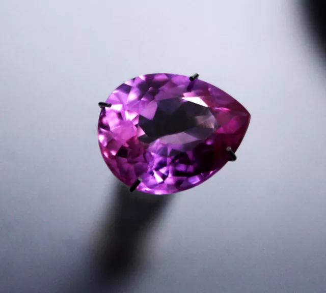 Extremely Rare Pink Sapphire Pear Cut 9.20 Ct NATURAL CERTIFIED Loose Gemstone