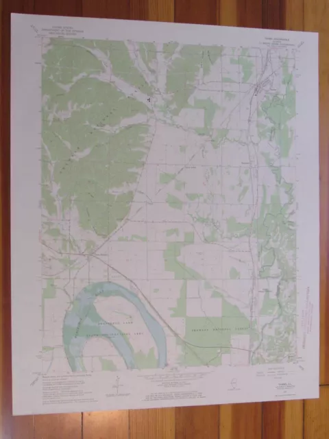 Tamms Illinois 1968 Original Vintage USGS Topo Map