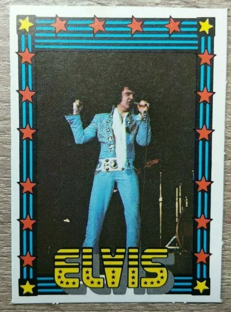 1978 Elvis Presley Monty Gum Music Trading Card Blank Back Nr Mint