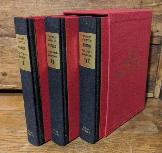 Folio Society - The French Revolution Thomas Carlyle - 3 Volume History Set 1989