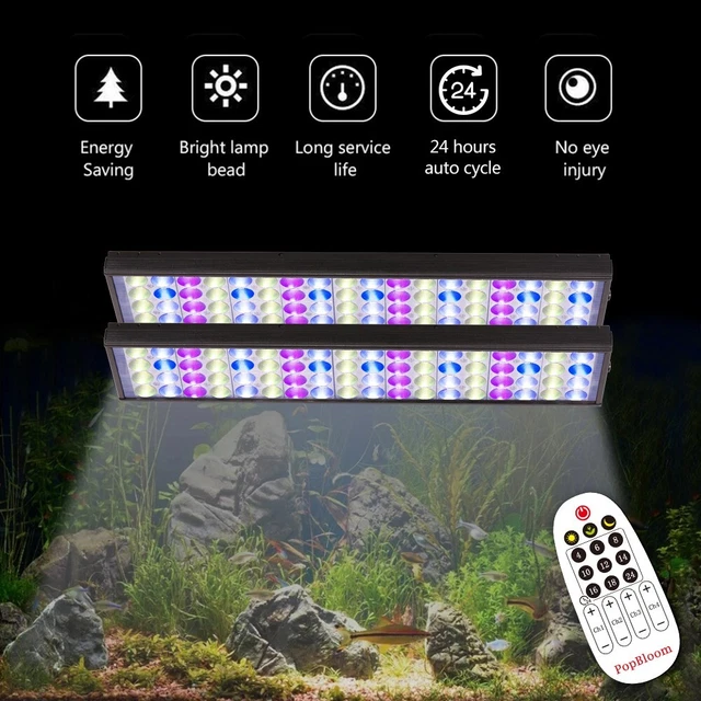 PopBloom S50 Freshwater LED Aquarium Lighting 100-140cm Tropical Plant Fish Tank