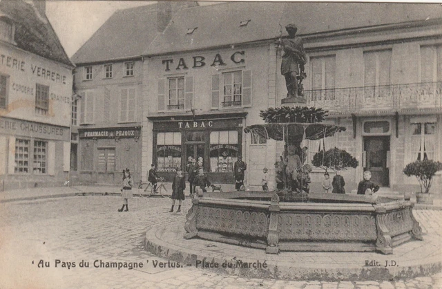 CPA 51 Au Pays de Champagne VIRTUS Place du Marché