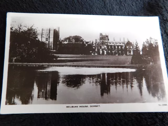 Real Photo Postcard  " MELBURY HOUSE,  Nr. EVERSHOT " Dorset.